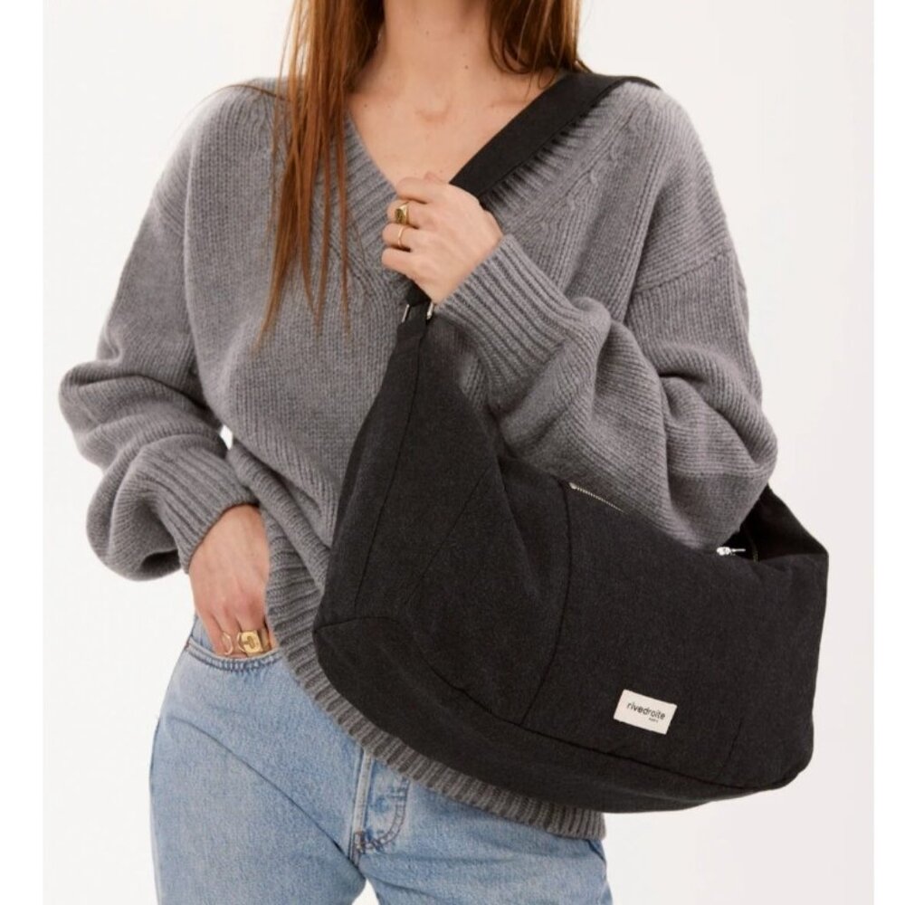 New RIVEDROITE PARIS Unisex Charlot Crossbody Bag